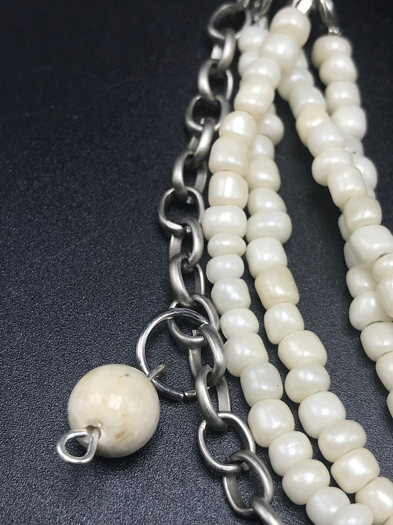 BOHO necklace BOHO jewelry Hippie jewelry Seed bead necklace Gypsy necklace Layered necklace Hippie necklace 42 in necklace