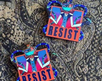 Vox ‘Resist’ pins - in hand! (Two plating options)