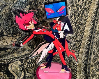 Hazbin Hotel Alastor & Vox Acrylic Standee – Maid Cafe Fan Merch