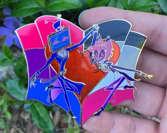 RadioStatic Pride Pins- in hand
