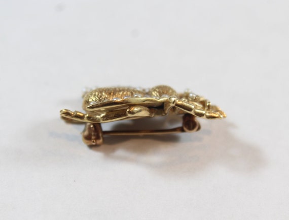 Antique Victorian 14k Gold Natural Seed Pearl Fly… - image 5