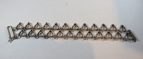Vintage Sterling Silver Triangular Shape Pattern … - image 3