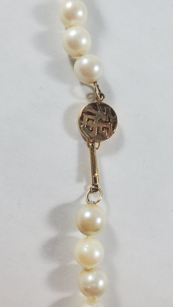Vintage 14k Japanese Akoya 5mm Pearl Bead Necklace - image 6