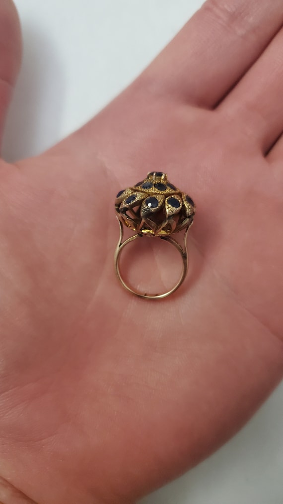 Antique 14k Sapphire Ring