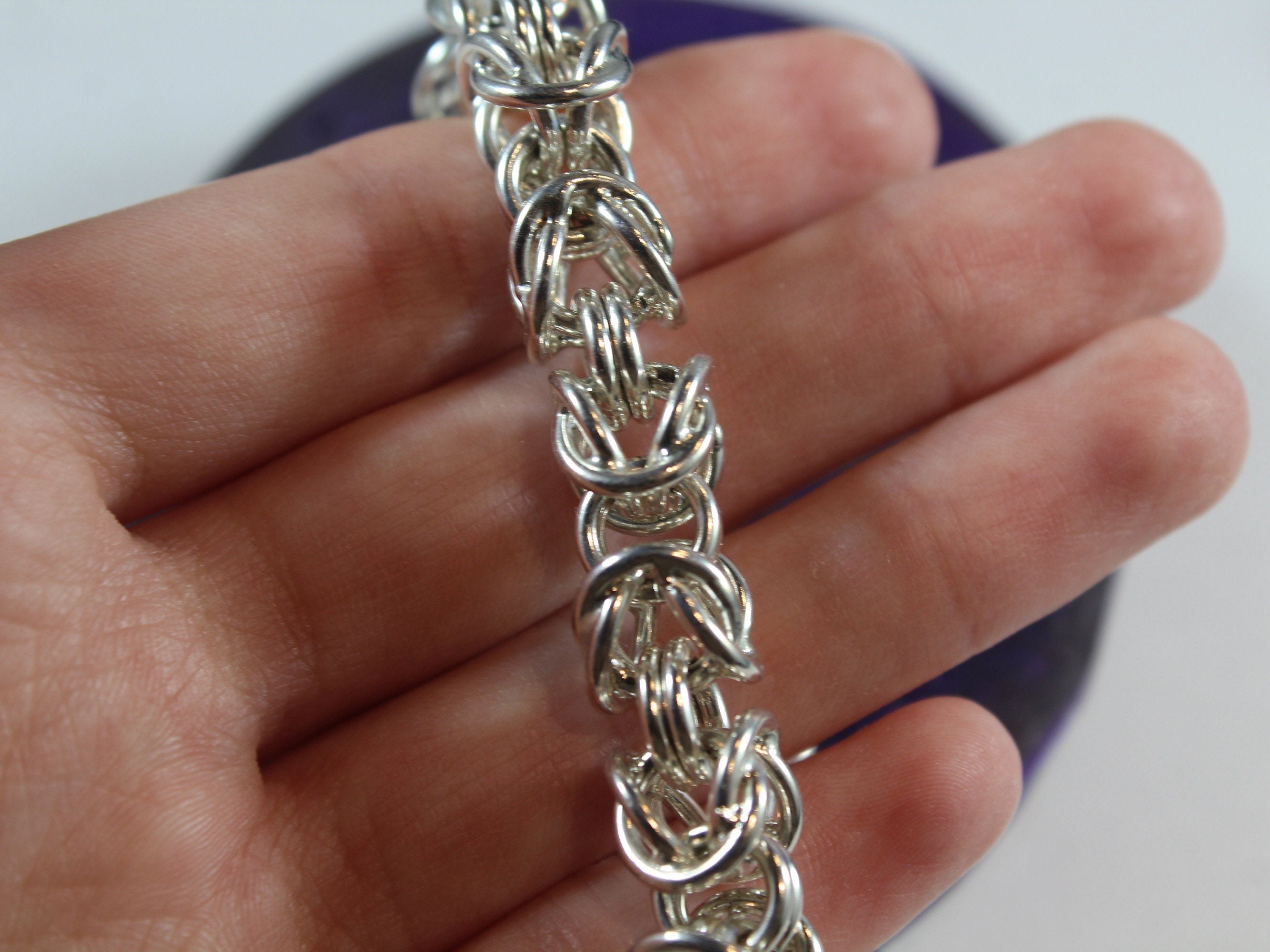 Vintage Sterling Silver Thick Chain Bracelet - Etsy Vintage Sterling Silver Thick Chain Bracelet - Etsy