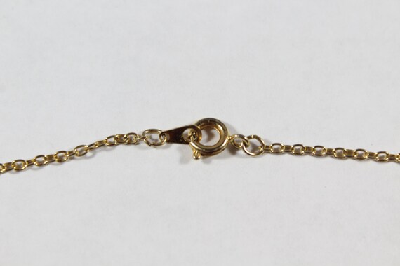 Antique Chinese 10k Gold Carved Jadeite Necklace - image 6