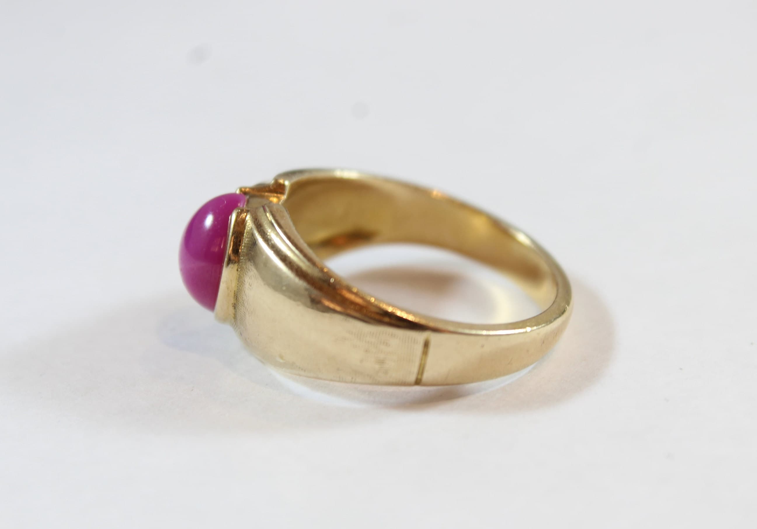 Vintage 10k Gold Natural Star Ruby Ring 9.75US - Etsy