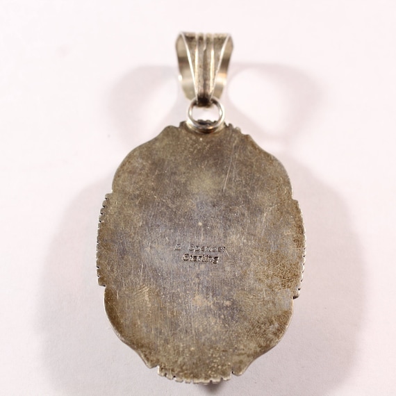 Vintage Sterling Silver Navajo Native American B. Spencer Natural