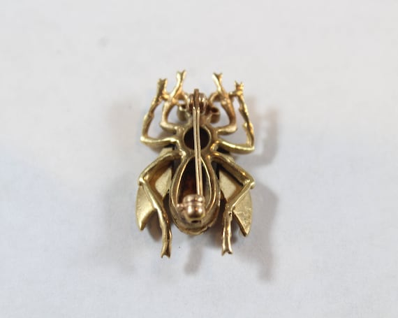 Antique Victorian 14k Gold Natural Seed Pearl Fly… - image 6