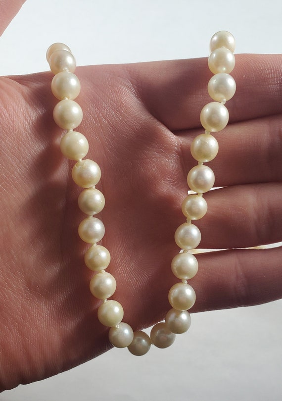 Vintage 14k Japanese Akoya 5mm Pearl Bead Necklace - image 5