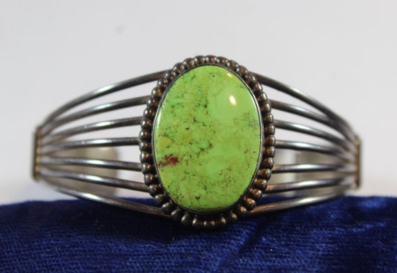 Vintage Sterling Silver Natural Gaspeite Richard … - image 1