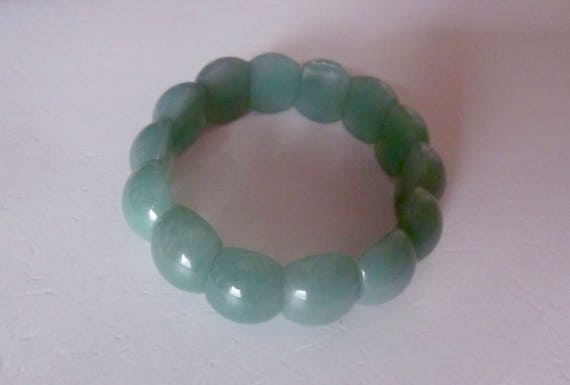 Vintage Aventurine Stretchable Bracelet - image 3