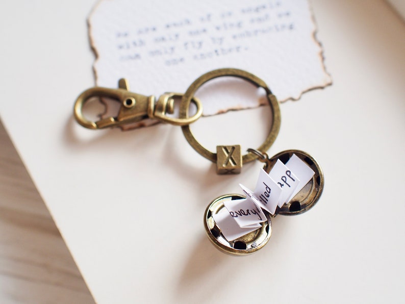 Locket for Men Personalized Locket Keychain Mens Locket Etsy