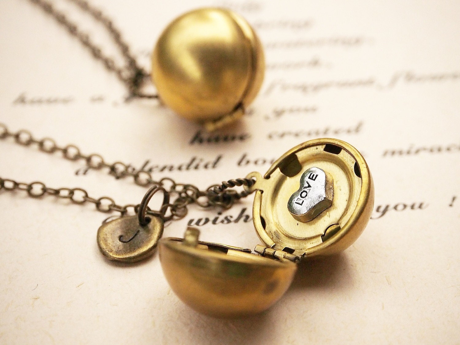 Couples Necklace Love Locket Necklace Couple Locket Etsy