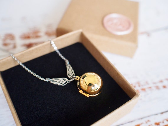 Angel Wings Secret Message Necklace.Propose.Bridesmaid.Anniversary.Best Friends
