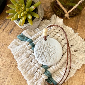 Handcrafted Clay Essential Oil Diffuser: Car Charm