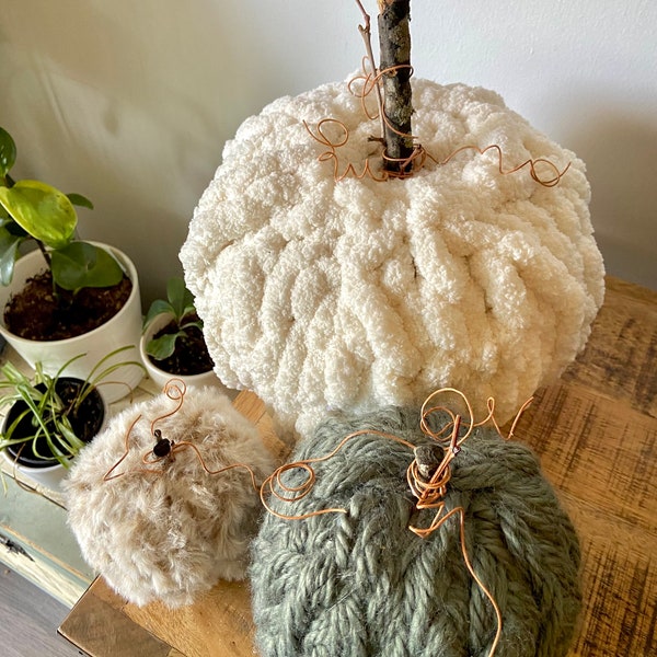 Chunky Knit Pumpkins