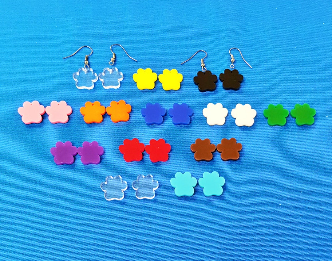 24 Units 12 Pair Acrylic EARRINGS Blanks 5/8 or Etsy