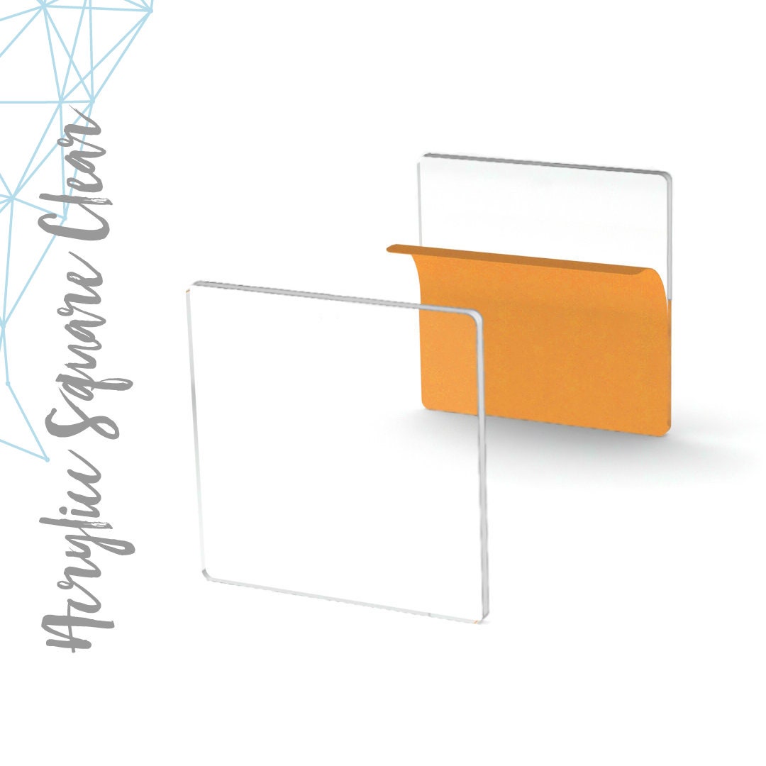 6 Pcs Blank Acrylic Bookmarks Clear Rectangle Acrylic Tags for DIY
