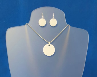12 Acrylic Circle Pendants: 1"-1.5", DIY Jewelry Blanks