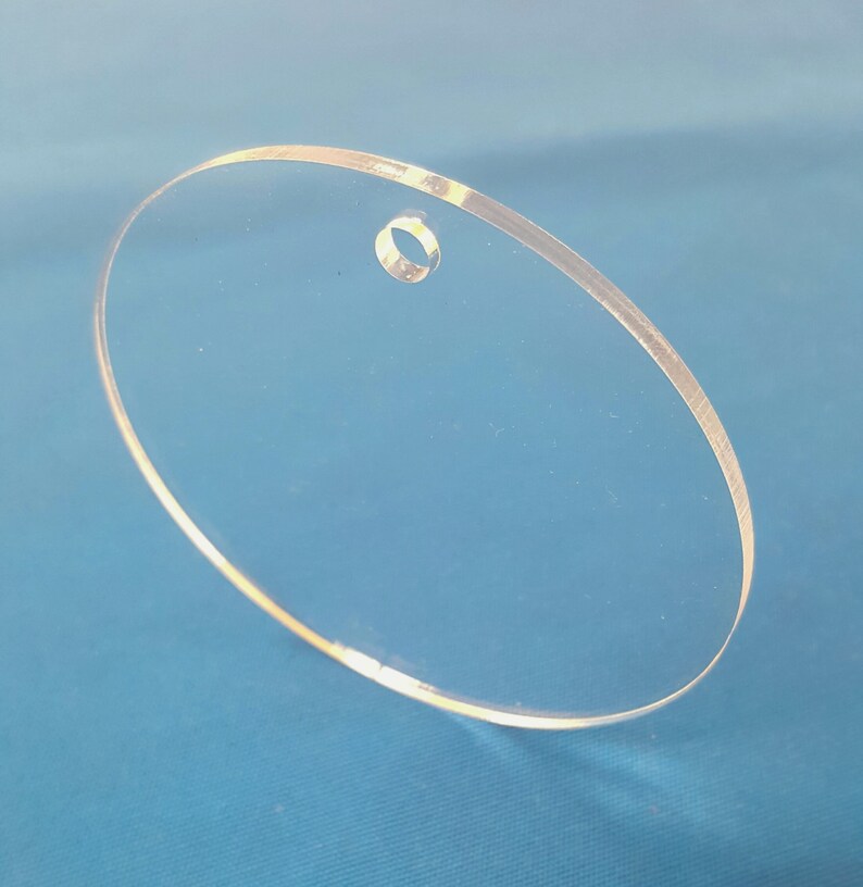 25 Clear Acrylic Keychains 2.5 Diam Circle Blank Disc Etsy