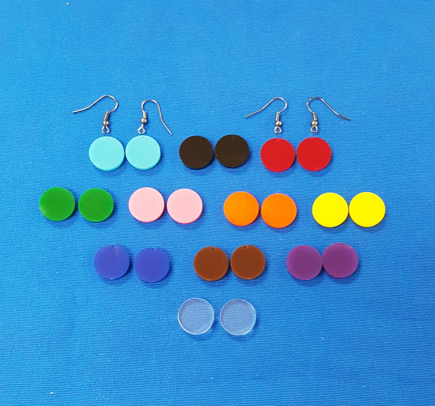30 Units 15 Pair Acrylic EARRINGS Blanks 5/8 or Etsy