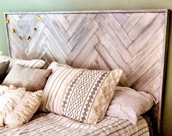 HERRINGBONE HEADBOARD CUSTOM Made to Order