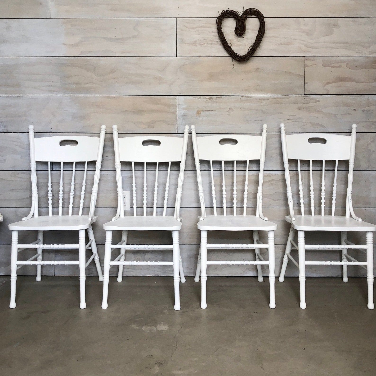Farmhouse Chairs set of four vintage farm chairs You choose Etsy