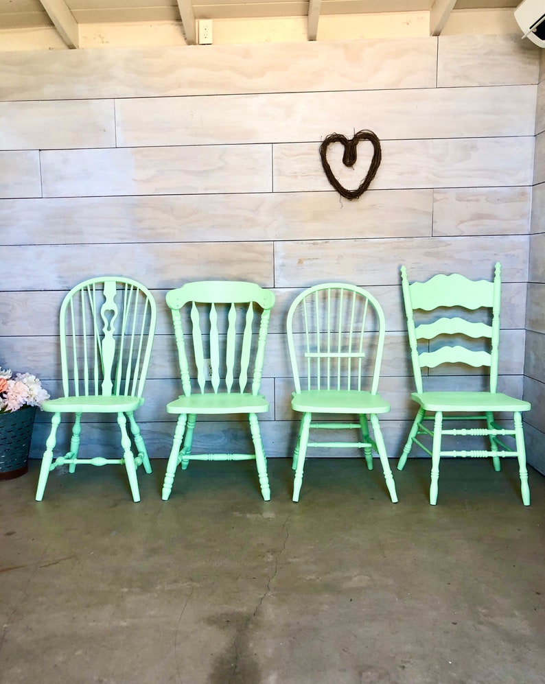 Farmhouse Chairs set of four vintage farm chairs You choose Etsy