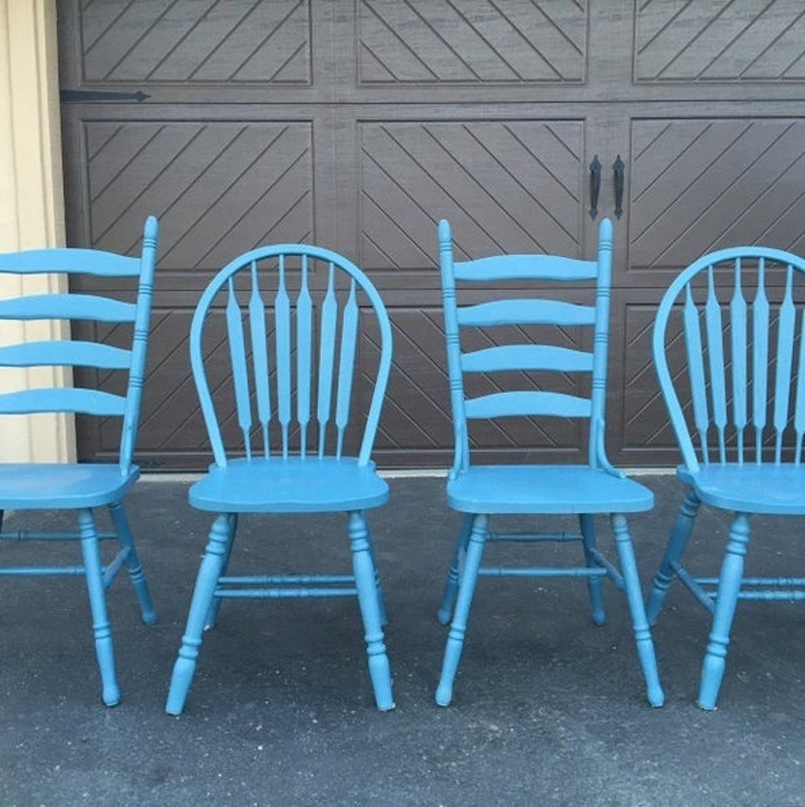 Farmhouse Chairs Set of Four Vintage Farm Chairs You Choose - Etsy