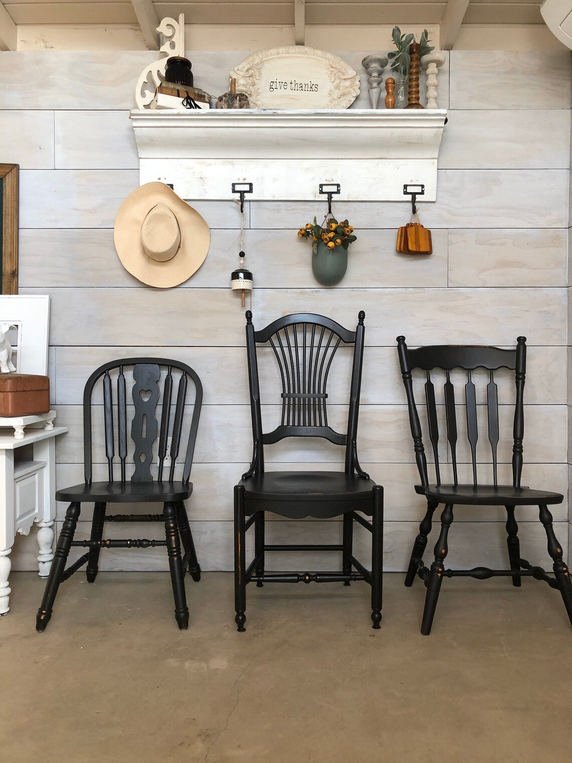 Farmhouse Chairs set of four vintage farm chairs You choose Etsy