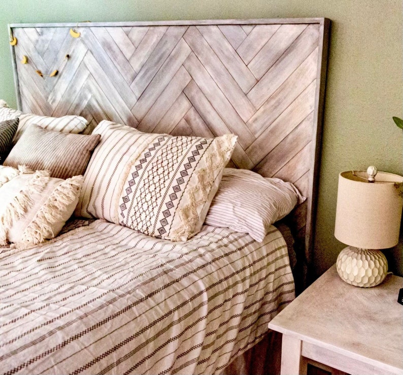 HERRINGBONE HEADBOARD CUSTOM Made to Order Etsy