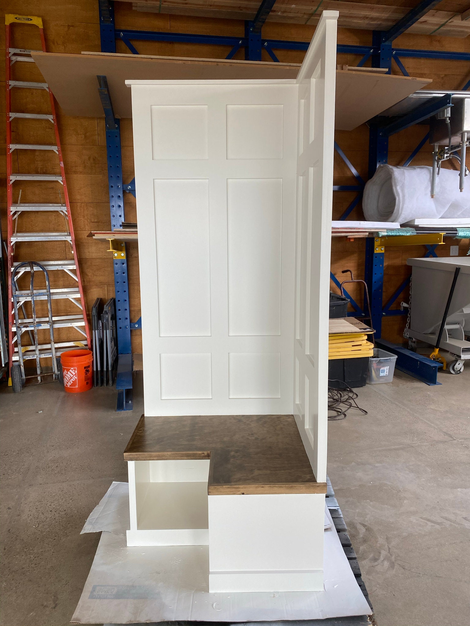 CUSTOM HALL TREE Corner Design W/ Bench Storage Coat Rack Etsy