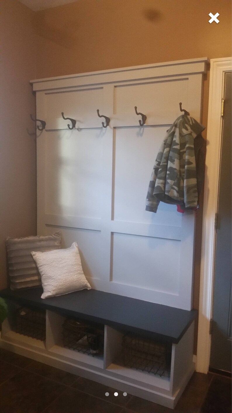 CUSTOM Made to order Rustic Hall Tree with Bench and Coat Rack Etsy