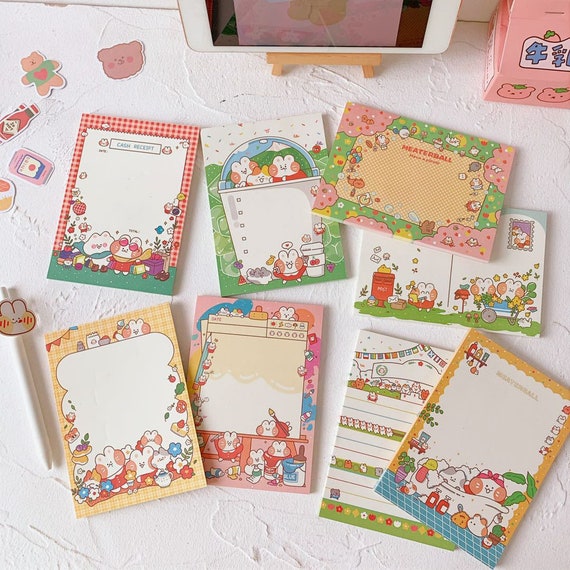 Studio Meaterball Cute Bunny Memo Pad, Cute Paper, Kawaii