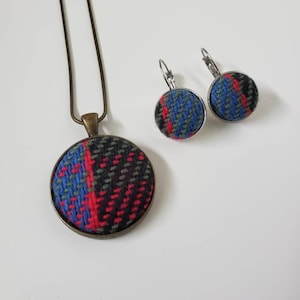 MacDonald Clan, Wrap Scrap Jewelry Set, Pretty Paisley, Clan Tartan, Plaid, Scottish Pride