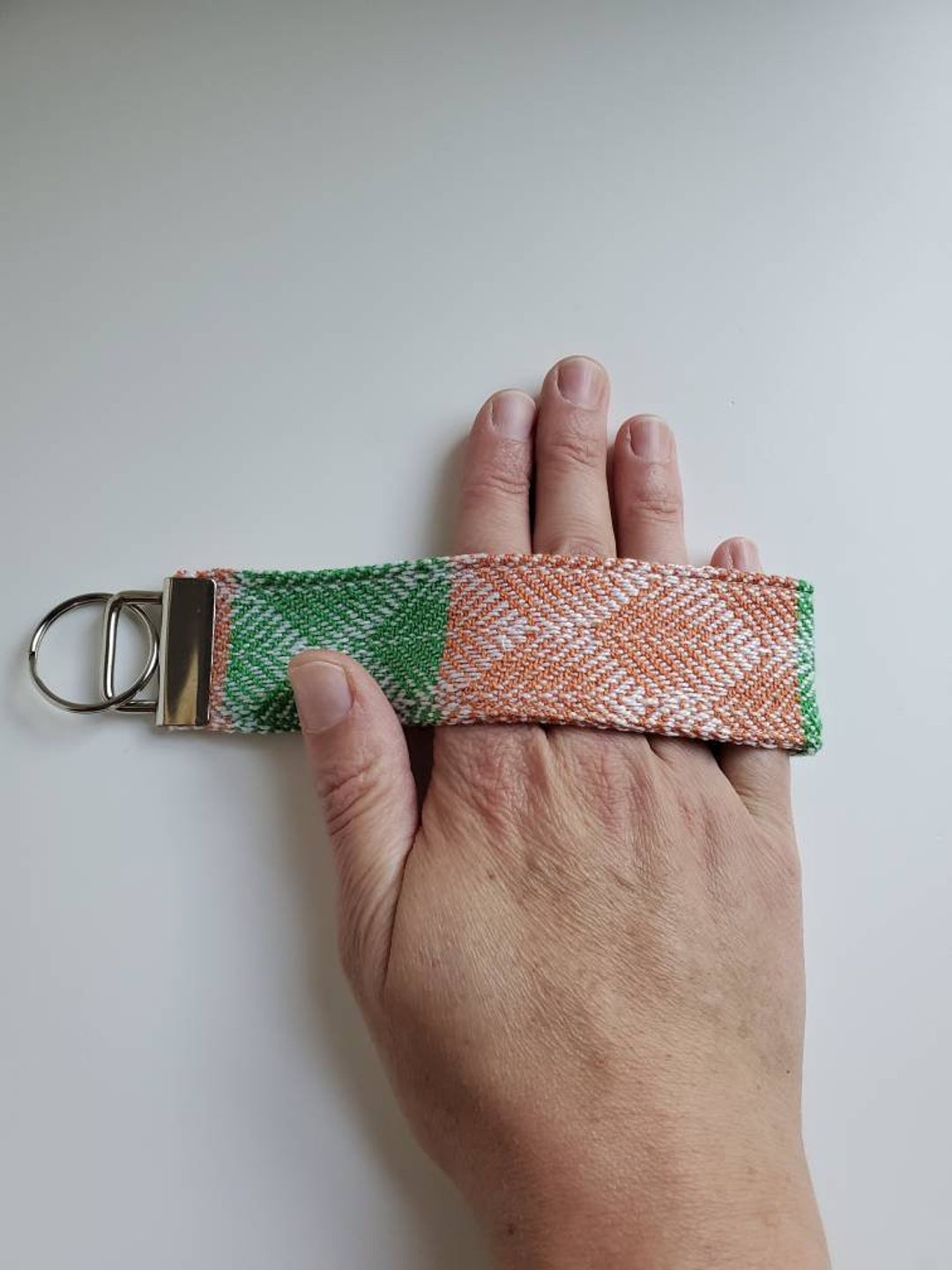 Key Fob Warped and Wonderful Ferns Wrap Scrap Key Fob Key Etsy