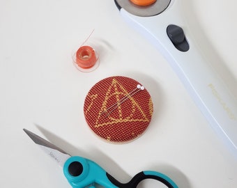 Magnetic Needle Minder, Gift for Crafter, Needle Magnet, Sewing Gift, Pin Cushion, Wizard Hallows