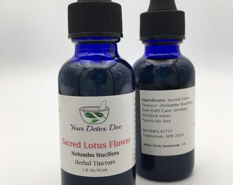 Sacred Pink Lotus Flower Herbal Tincture - Pesticide Free
