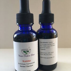 Kanna Herbal Tincture - Organic -  Uplifting - Relaxing