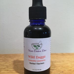 Wild Dagga Flower Herbal Tincture - Wild Crafted