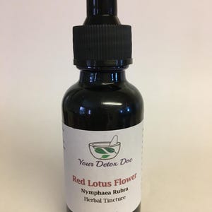 Red Lotus Flower Herbal Tincture - relaxing - Calm