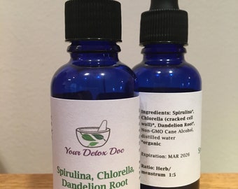 Spirulina-Chlorella-Dandelion Herbal Tincture