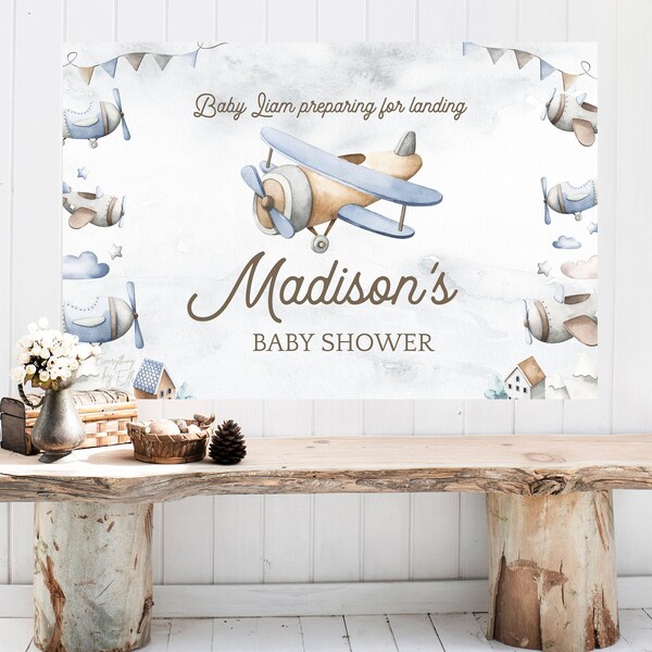 Airplane Baby Shower - Etsy