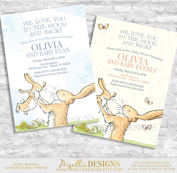 Guess How Much I Love You Invitations 9