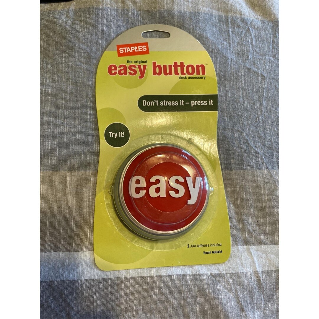 New Old Stock - Staples Talking That Was Easy Button Red Original 2005 ...