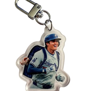 ShoBabe Japan Baseball Dodger Keychain Süßes Kawaii Freund Geschenk Go Blue