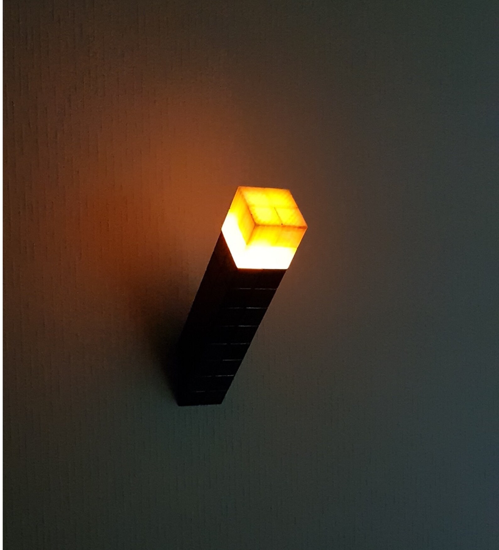 Minecraft Torch Nightlight Lamp Minecraft birthday Etsy