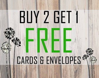 Buy 2 Get 1 Free Cards- Your Choice of Cards