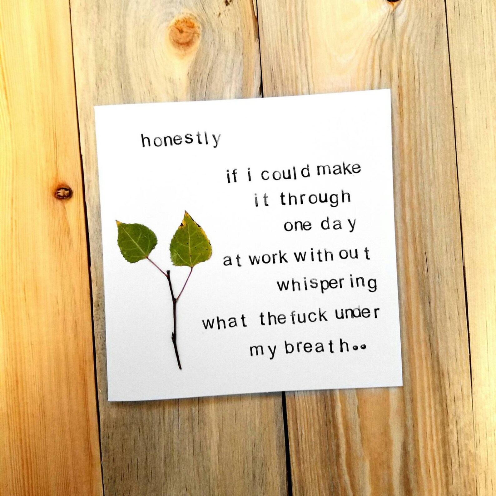 Work Sucks Work Card - Etsy